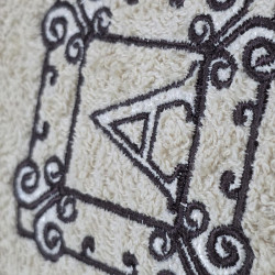 Scroll Square Frame Monogram Letter A