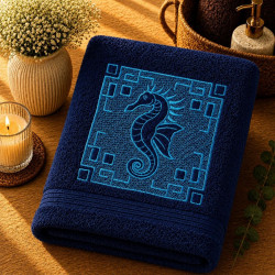 Seahorse Frame  Embossed
