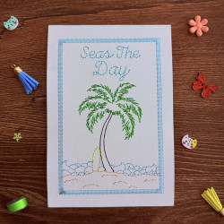 Seas The Day Beach Cardstock