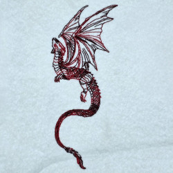 Serpent Dragon Line Art