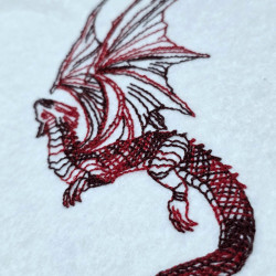 Serpent Dragon Line Art