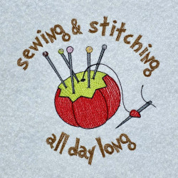 Sewing And Stitching All Day Quote