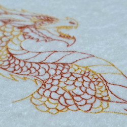 Sharp Dragon Line Art