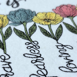 She Is Mom Inspirational Words With Flowers