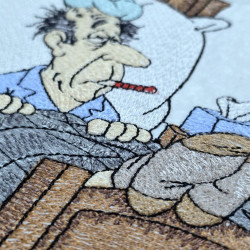 Sick Man Resting In Bed