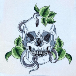 Snake And Ivy Skull