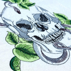 Snake And Ivy Skull
