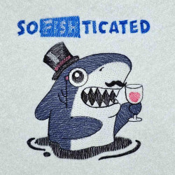 So Fish Ticated Funny Pun