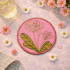 Soft Pastel Flower ITH Coaster