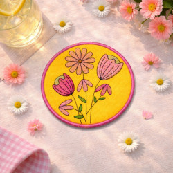 Soft Spring Flowers ITH Coaster