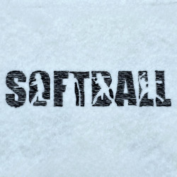 Softball Typography Quote