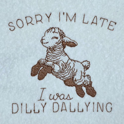 Sorry Im Late Lamb Qoute