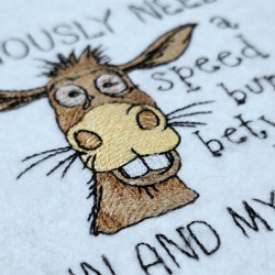 Speed Bump Humorous Donkey Quote