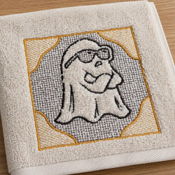 Spooky Cool Ghost Embossed