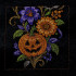 Spooky Floral Halloween Panel 01
