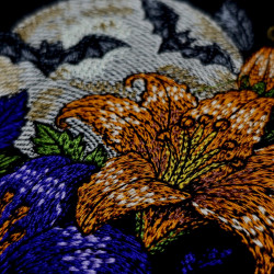 Spooky Floral Halloween Panel 02
