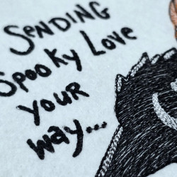 Spooky Love Crow With Pumpkin