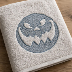 Spooky Pumpkin Face Embossed