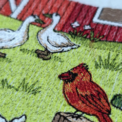 Spring Farm Garden And Animals Panel 04