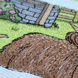 Spring Highland Cow And Goat Panel 03