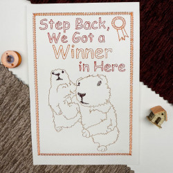 Step Back We Got A Winner Cardstock