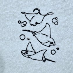 Sting Rays Line Art