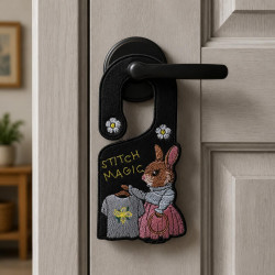 Stitch Magic Bunny ITH Door Hanger