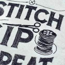Stitch Sip Sewing Quote