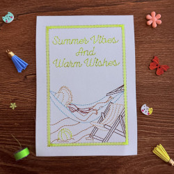 Summer Vibes And Warm Wishes Cardstock