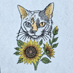 Sunflower Cat