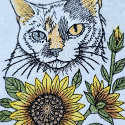 Sunflower Cat