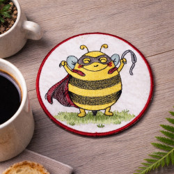 Super Hero Bee ITH Coaster