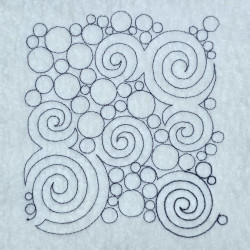 Swirling Circles Quilting Pattern