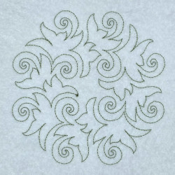 Swirling Leaves  Quilting Pattern