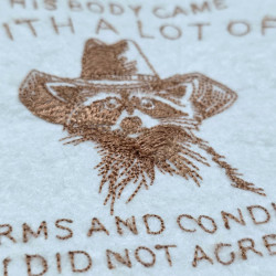 Terms Conditions Humor Raccoon Quote