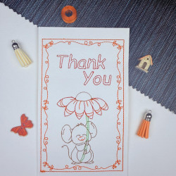 Thank You Mouse Cardstock