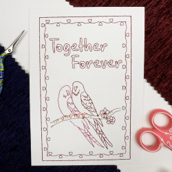 Together Forever Love Birds Cardstock