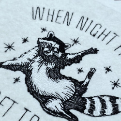 Trashy Night Raccoon Quote