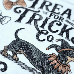 Treats For Tricks Halloween Dog Quote