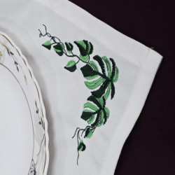 Tropical Monstera Leaf Napkin Corner