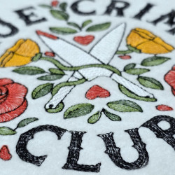 True Crime Floral Club Quote