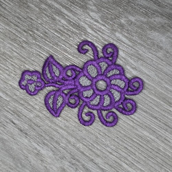 Turquoise Scroll Flower FSL Earring