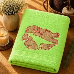 Tyrannosaurus Rex Silhouette Embossed
