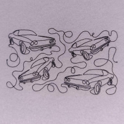 Vintage Car Quilting Pattern