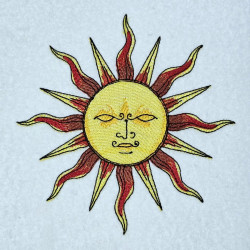 Vintage Celestial Sun Face