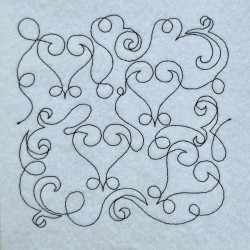 Vintage Scroll Quilting Pattern