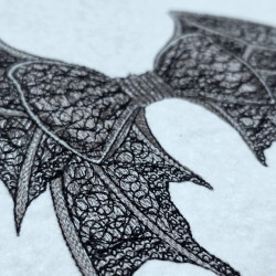 Vintage Winged ITH Bow