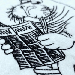 Walrus on Toilet Line Art