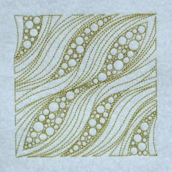 Wavy Bubble Form Quilting Pattern