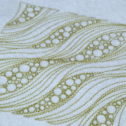 Wavy Bubble Form Quilting Pattern